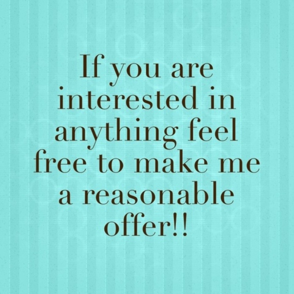Offers & bundles are always welcome!